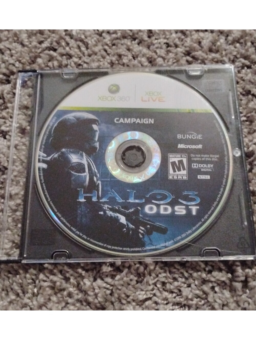 Halo 3: ODST Campaign Disc - Xbox 360 (Disc Only in Jewel Case)Description: